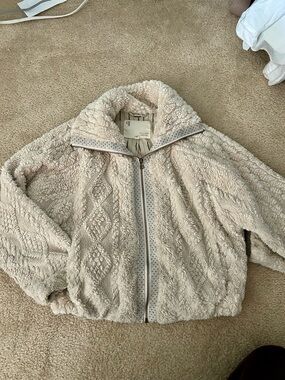 Pilcro Faux Fur Zip Hoodie